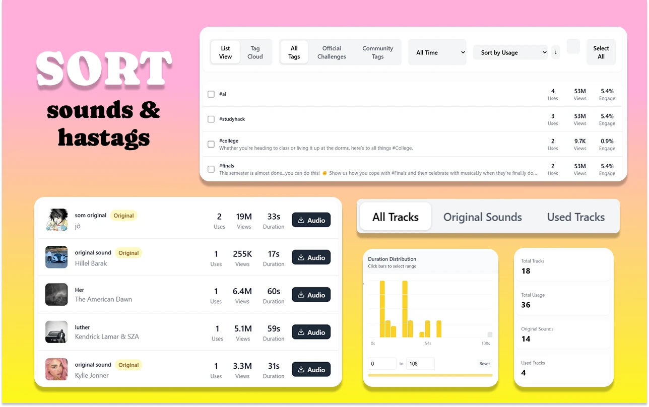 TikTok Profile Analyzer - Video Search and Download