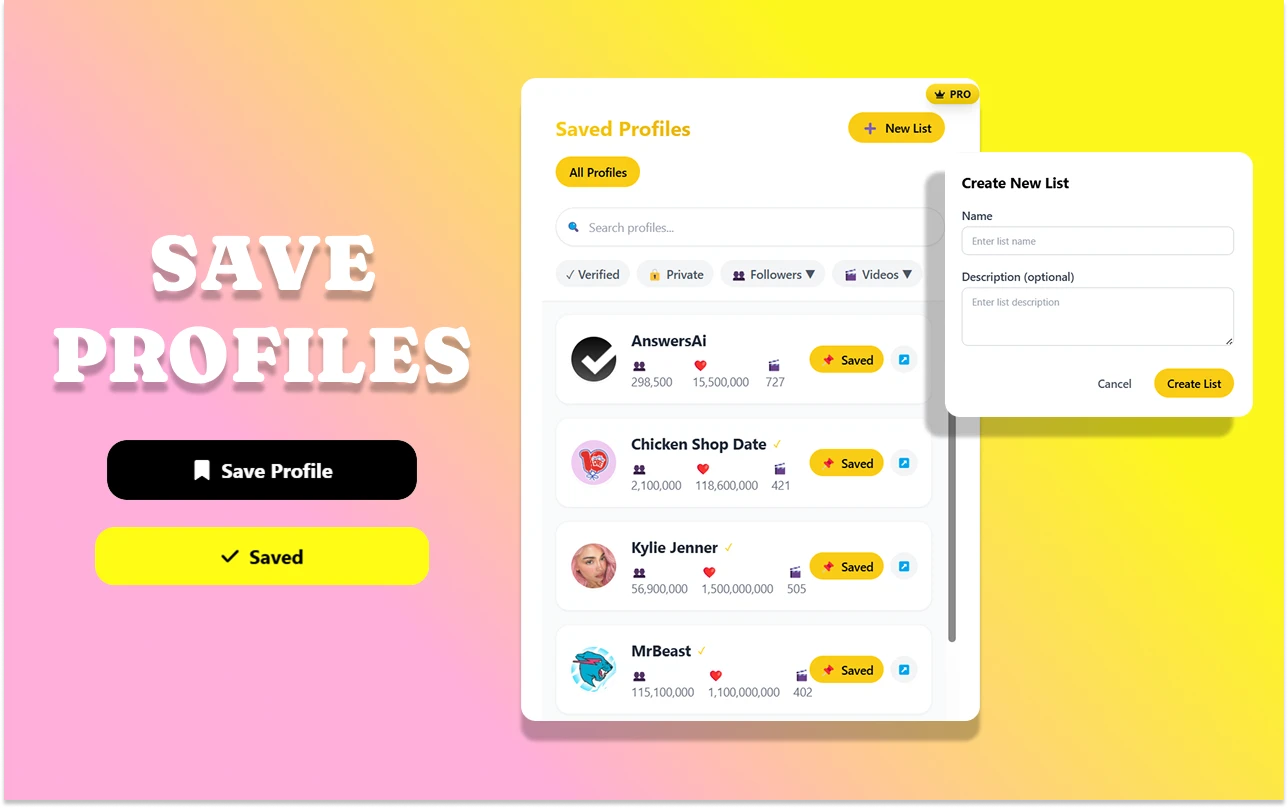 TikTok Profile Analyzer - Sound Discovery Feature
